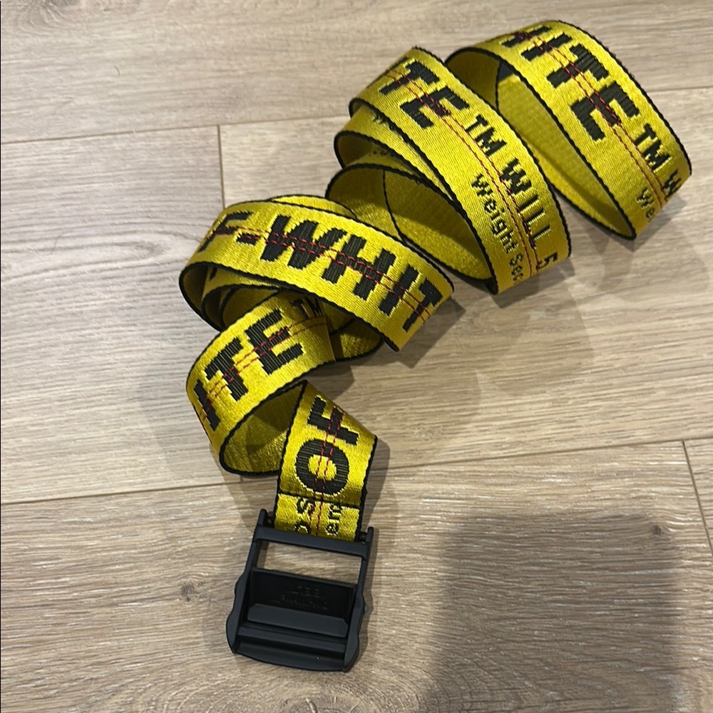 Off-White Black and Yellow Belt